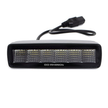 Load image into Gallery viewer, Go Rhino Xplor Blackout Series Sixline LED Flood Light Kit (Surface/Threaded Stud Mnt) - Blk (Pair)