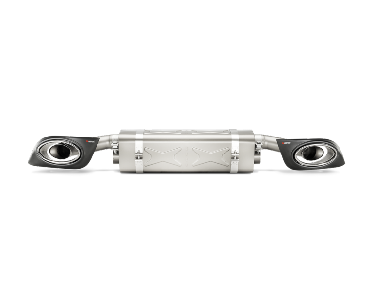 Akrapovic 14-15 Porsche 911 Turbo/Turbo S (991) Slip-On Line (Titanium) w/ Carbon Titanium Tips - GTR Auto