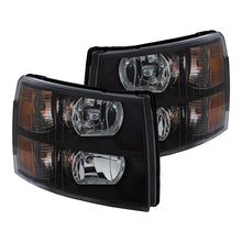 Load image into Gallery viewer, ANZO 2007-2013 Chevrolet Silverado Crystal Headlights Black - GTR Auto