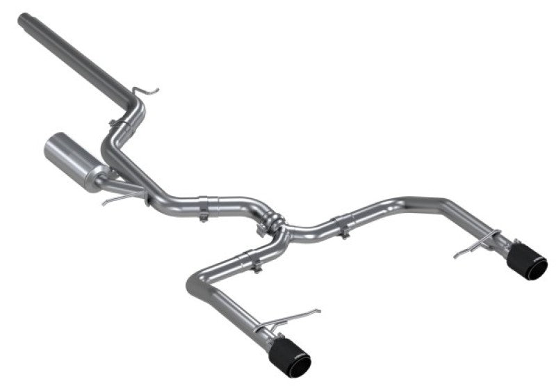 MBRP 19-21 VW Jetta GLI T304 SS 3in Cat-Back Dual Split Rear Exit Exhaust - Carbon Fiber Tips - GTR Auto