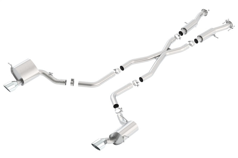 Borla 2015 Jeep Grand Cherokee SRT8 ATAK Dual Round Rolled Exit Catback Exhaust - GTR Auto