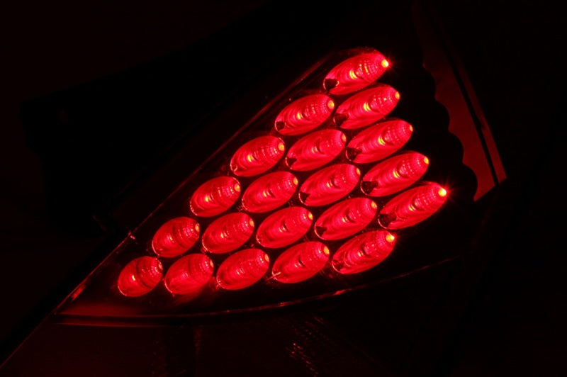 ANZO 2003-2005 Nissan 350Z LED Taillights Red - GTR Auto