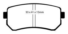 Load image into Gallery viewer, EBC 09-12 Hyundai Elantra 2.0 Touring Yellowstuff Rear Brake Pads - GTR Auto