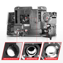 Load image into Gallery viewer, ANZO 88-98 Chevrolet C1500 Crystal Headlights w/ Light Bar Black Housing w/ Signal Side Markers 8Pcs - GTR Auto
