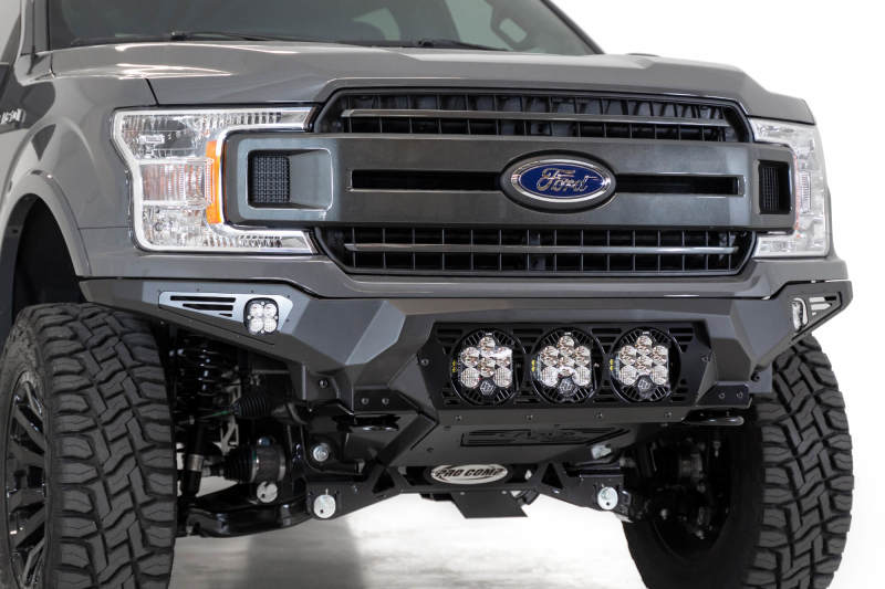 Addictive Desert Designs 18-20 Ford F-150 Bomber Front Bumper w/ 3 Baja Designs LP6 Mounts - GTR Auto