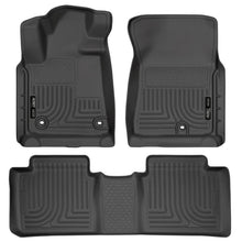 Load image into Gallery viewer, Husky Liners 2014 Toyota Tundra Double Cab Pickup WeatherBeater Black Front &amp; 2nd Seat Floor Liners - GTR Auto