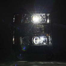 Load image into Gallery viewer, AlphaRex 16-18 Chevy 1500HD LUXX LED Proj Headlights Chrome w/Seq Actv Lgt / Seq Sig (Req PN 810023) - GTR Auto
