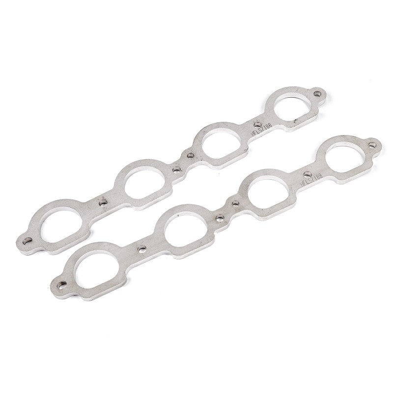 Stainless Works Chevrolet LS7 D-Port Shaped Header 304SS Exhaust Flanges 2in Primaries HFLS7200