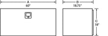 Load image into Gallery viewer, Tradesman Aluminum Underbody Truck Tool Box (60in.) - Brite