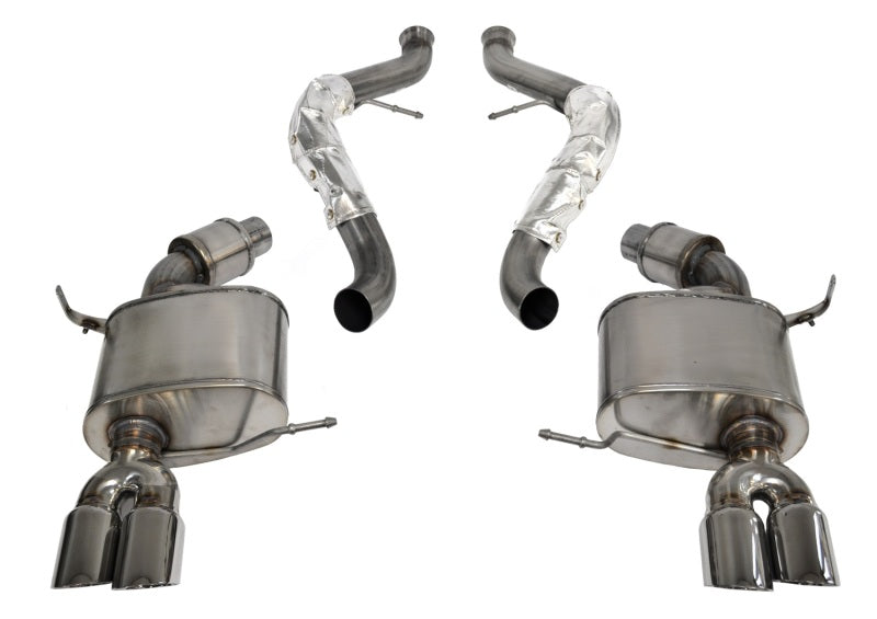 Corsa 2008-2012 BMW M3 Convertible E93 Polished Sport Cat-Back Exhaust - GTR Auto