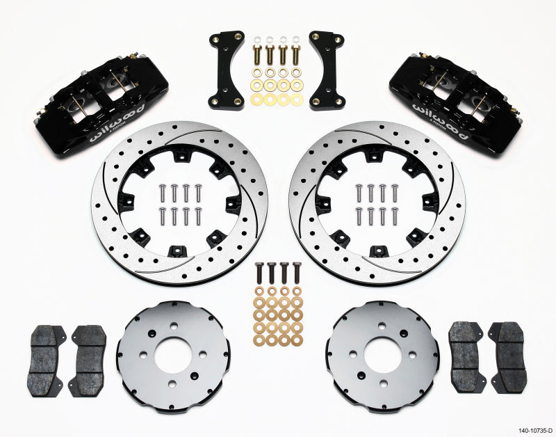 Wilwood Dynapro 6 Front Hat Kit 12.19in Drilled 94-01 Honda/Acura w/262mm Disc - GTR Auto