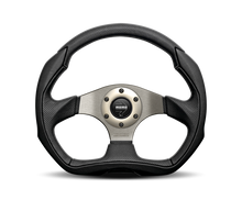 Load image into Gallery viewer, Momo Eagle Steering Wheel 350 mm - Black Leather/Anthracite Spokes