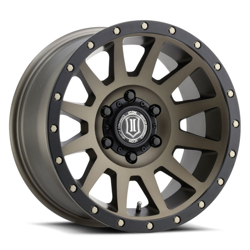 ICON Compression 18x9 6x135 6mm Offset 5.25in BS Bronze Wheel - GTR Auto