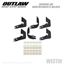 Load image into Gallery viewer, Westin 14-18 Chevrolet/GMC Silv/Seirra 1500 Double Cab Outlaw Nerf Step Bars - Textured Black - GTR Auto