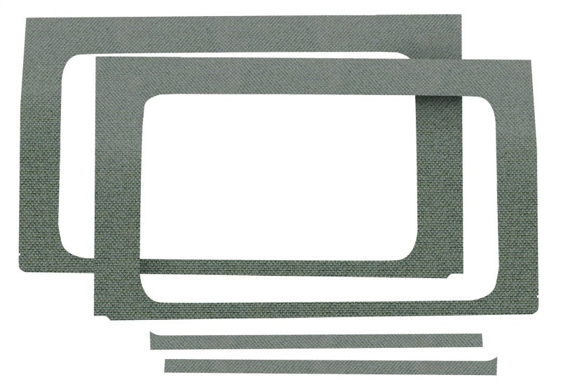 DEI 18-23 Jeep Wrangler JL 4-Door Boom Mat Rear Side Window Trim - 4 Piece - Gray - GTR Auto