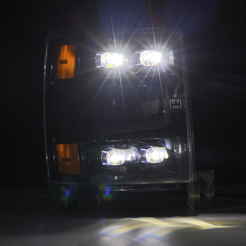 AlphaRex 04-15 Chevy 1500 NOVA-Series LED Proj Headlights Alpha BL w/Activ Light/Seq Signal & SB DRL - GTR Auto