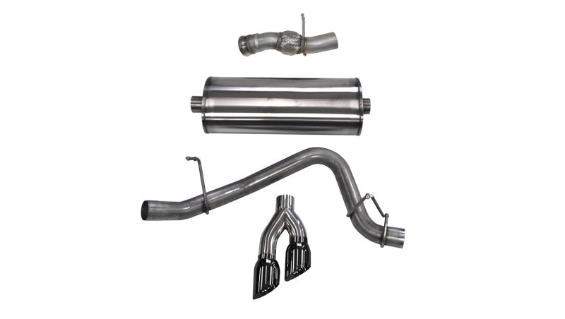 Corsa 2015-2020 GMC Yukon Denali 6.2L V8 Single Side Exit Cat-Back Exhaust w/ Polished Black Tips - GTR Auto