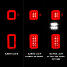 Load image into Gallery viewer, ANZO 19-21 Chevy Silverado Work Truck Full LED Taillights Blk Housing Clear Lens G2 (w/C light Bars)