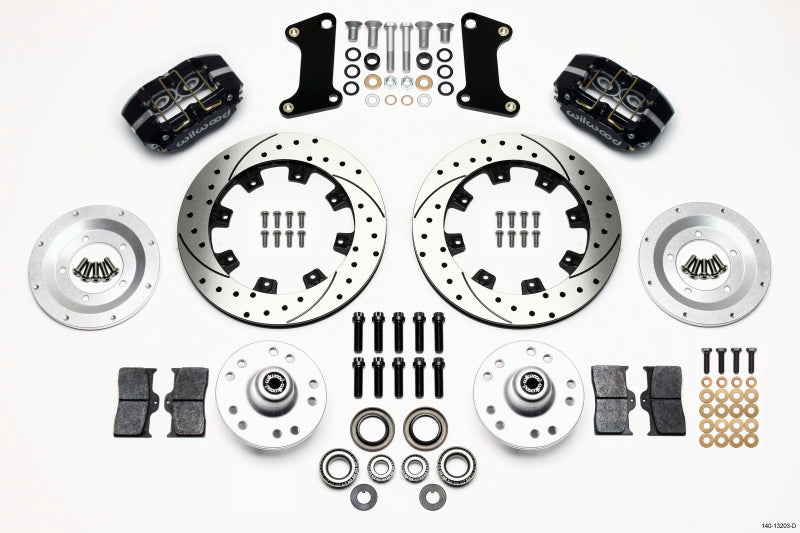 Wilwood Dynapro Dust-Boot Front Kit 12.19in Drilled 67-69 Camaro 64-72 Nova Chevelle - GTR Auto