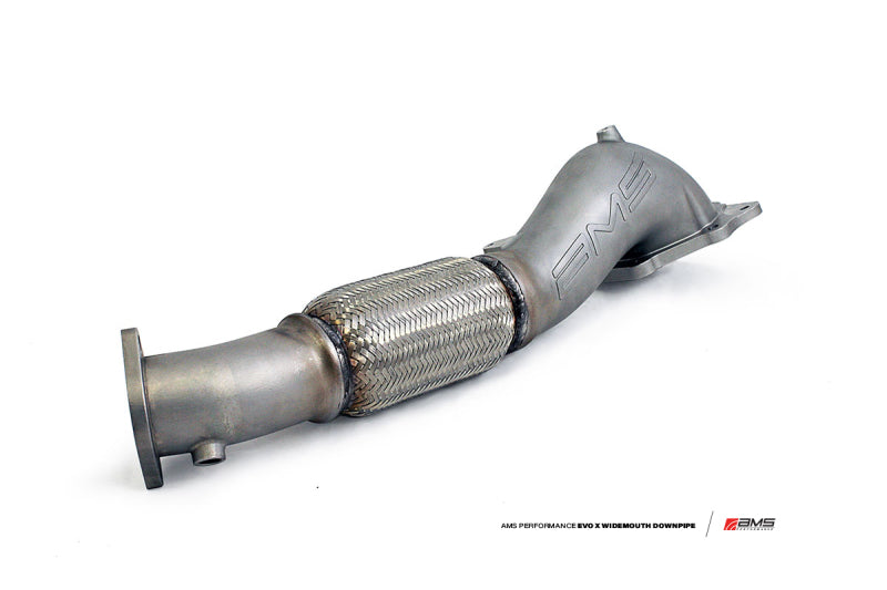 AMS Performance 08-15 Mitsubishi EVO X Widemouth Downpipe w/Turbo Outlet Pipe - GTR Auto