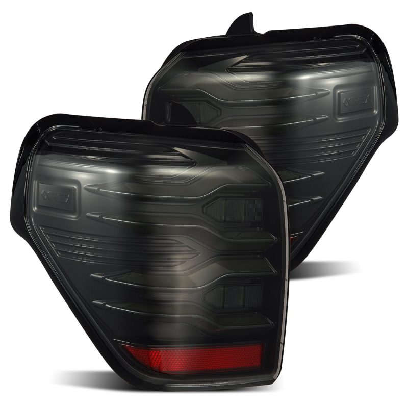 AlphaRex 10-21 Toyota 4Runner LUXX LED Taillights Alpha Blk w/Activ Light/Seq Signal - GTR Auto