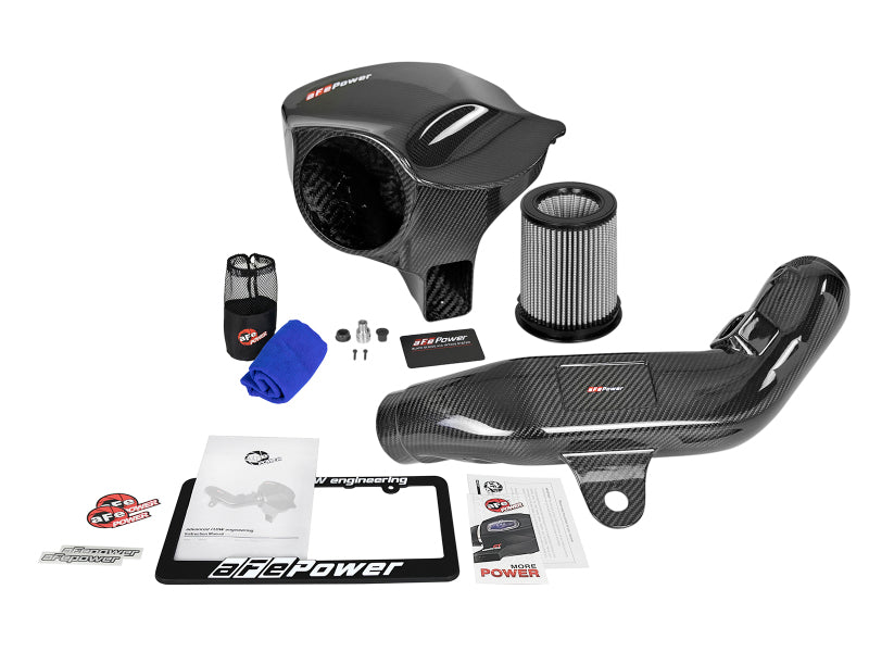aFe Black Series Carbon Fiber CAIS w/PDS Filter 16-18 BMW M2 (F87) L6-3.0L - GTR Auto