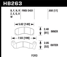 Load image into Gallery viewer, Hawk 1987-1993 Ford Mustang GT 5.0 HPS 5.0 Front Brake Pads KHB263B.650