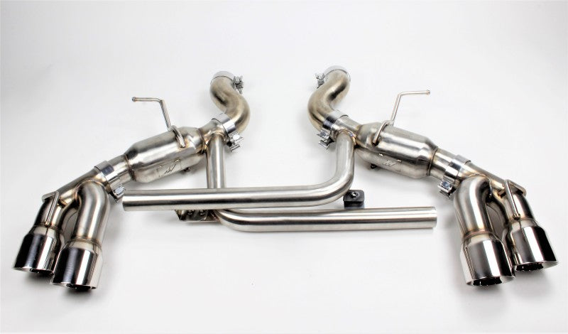 Mishimoto 2016+ Chevrolet Camaro SS Quad-Tip Pro Axle-Back Exhaust w/ Polished Tips - GTR Auto