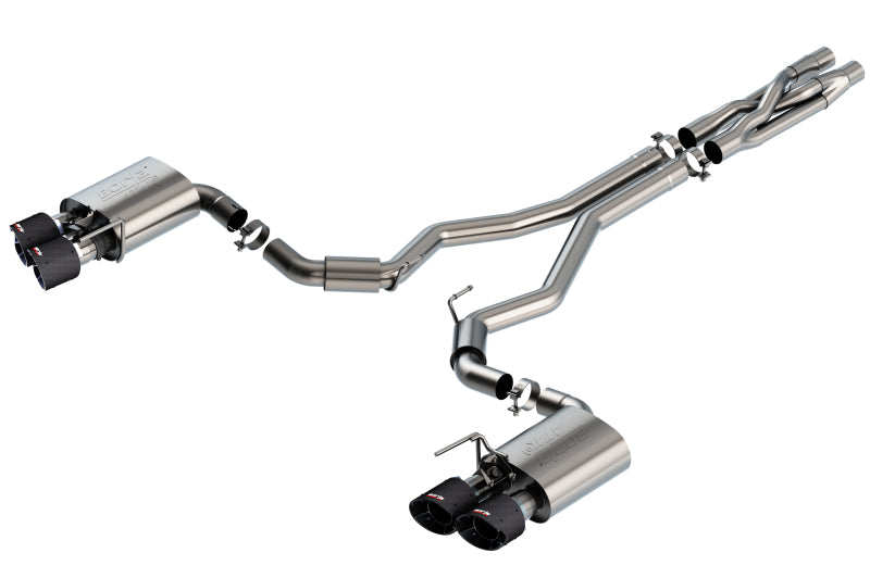 Borla 2020 Ford GT500 5.2L AT 3in ATAK CatBack Exhaust w/ Carbon Fiber Tips - GTR Auto