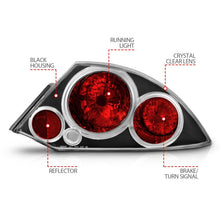 Load image into Gallery viewer, ANZO 2000-2005 Mitsubishi Eclipse Taillights Black - GTR Auto