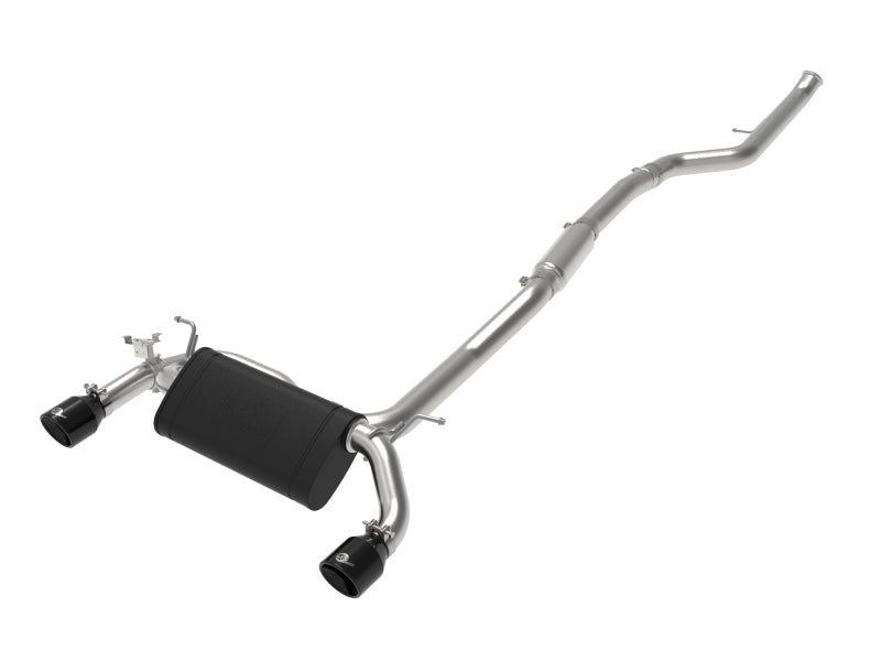 aFe MACH ForceXP 3IN to 2.5IN 304SS Cat-Back Exhaust System w/ Black Tips 14-16 BMW M235i (F22/23) - GTR Auto