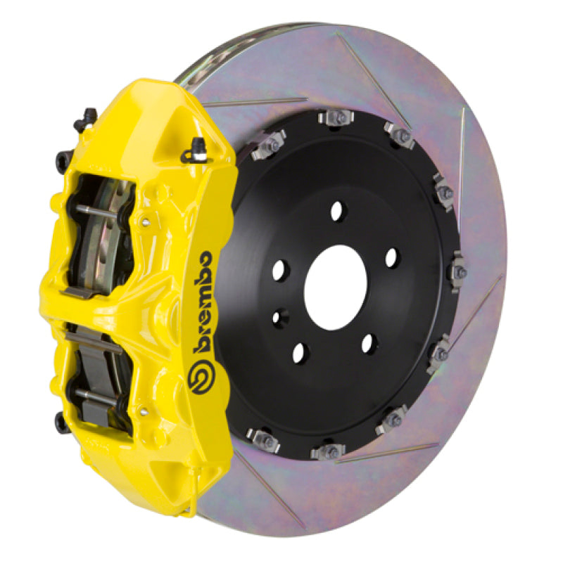 Brembo 19+ X5 (G05)/20+ X6 Front GT BBK 6 Piston Cast 405x34 2pc Rotor Slotted Type-1- Yellow 1T2.9508A5
