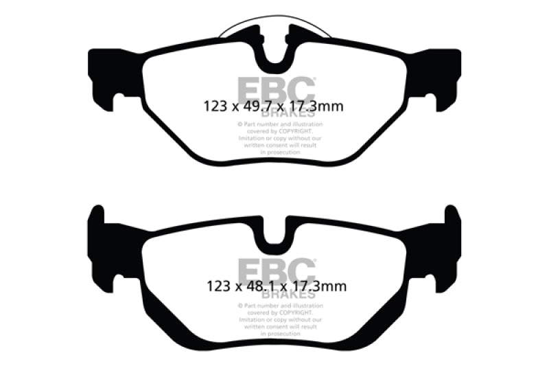 EBC 13+ BMW X1 2.0 Turbo (28i) Greenstuff Rear Brake Pads - GTR Auto
