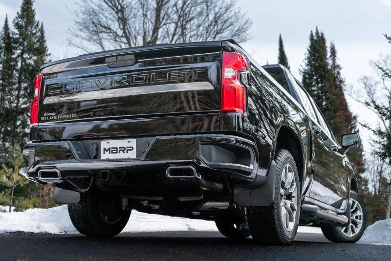 MBRP 2019 Chevrolet Silverado 1500 4.3L/5.3L 2.5in Cat Back Dual Rear Exit - Aluminized - GTR Auto