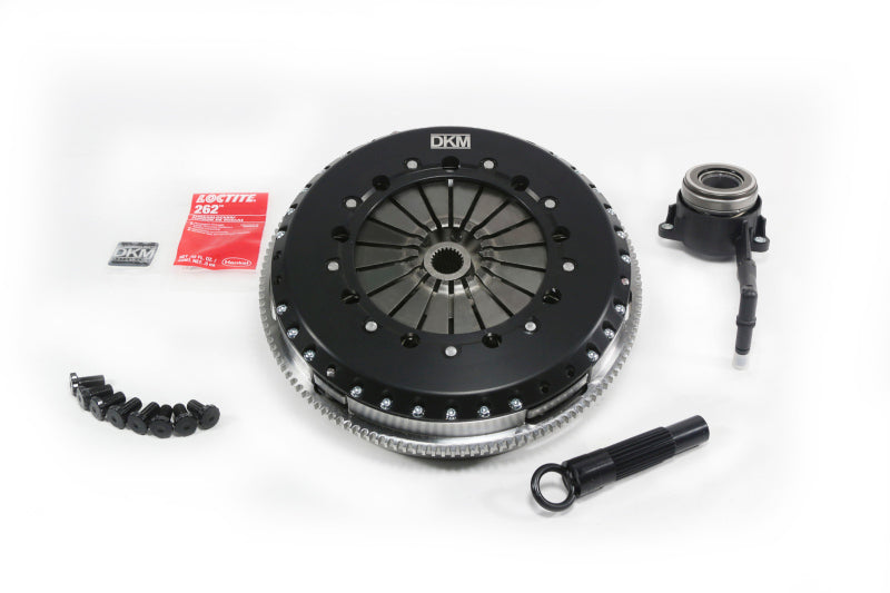 DKM Clutch VW MK4 R32 MS Twin Disc Clutch Kit w/Steel Flywheel (660 ft/lbs Torque) - GTR Auto