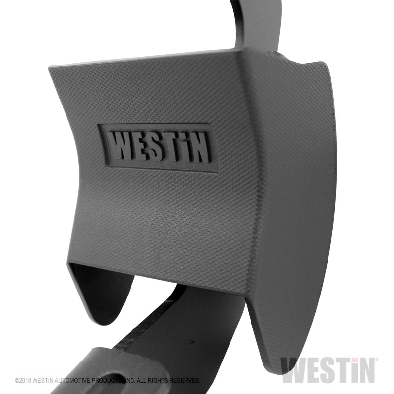 Westin 19-22 Chevrolet Silverado 1500 DC (Excl. 2019 LD/Limited) R7 Nerf Step Bars - Black - GTR Auto