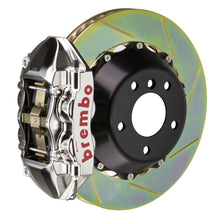 Load image into Gallery viewer, Brembo SS Rear GTR BBK 4 Piston Billet380x28 2pc Rotor Slotted Type-1- Nickel Plated