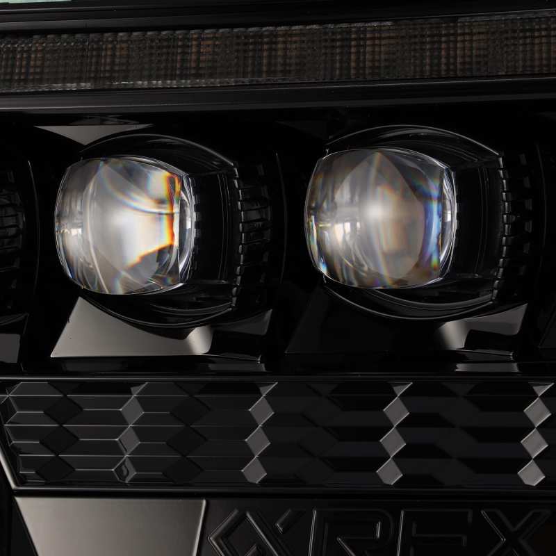 AlphaRex 12-15 Toyota Tacoma NOVA LED Proj Headlights Plank Alpha Blk w/Activ Light/Seq Signal/DRL - GTR Auto