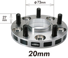 Load image into Gallery viewer, Project Kics 20mm Thick 12x1.25 56mm Hub 5x114.3 Wide Tread Spacers