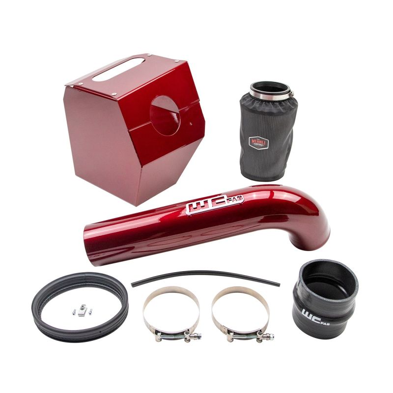 Wehrli 17-19 Chevrolet 6.6L L5P Duramax 4in Intake Kit - Candy Red - GTR Auto
