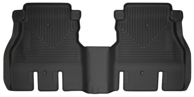 Husky Liners 19-24 Jeep Wrangler JLU WeatherBeater Second Row Black Floor Liners - GTR Auto