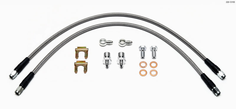 Wilwood Flexline Kit D52 Caliper 18in w/ Banjo 10mm -3/8-24 Chassis - GTR Auto