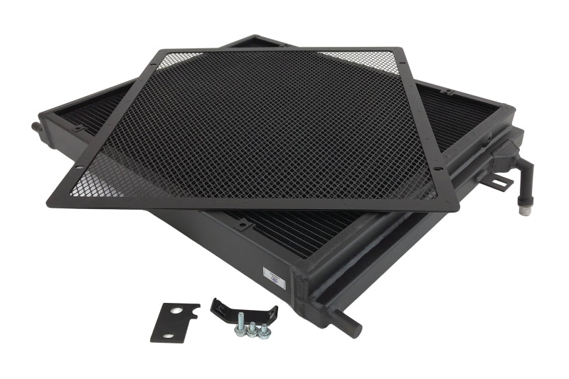 CSF BMW B58/B48 Front Mount Triple-Pass Heat Exchanger w/Rock Guard - Black - GTR Auto