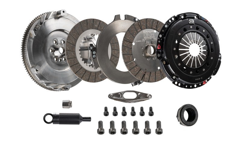 DKM Clutch VW MK4 R32 MS Twin Disc Clutch Kit w/Steel Flywheel (660 ft/lbs Torque) - GTR Auto