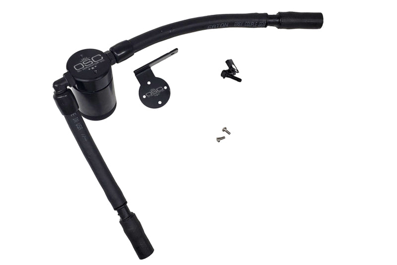 J&L 16-19 Ford Escape 1.5L EcoBoost Passenger Side Oil Separator 3.0 - Black Anodized - GTR Auto