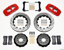 Load image into Gallery viewer, Wilwood AERO6 Front Hat Kit 14.00 Drilled Red 2005-2014 Mustang - GTR Auto