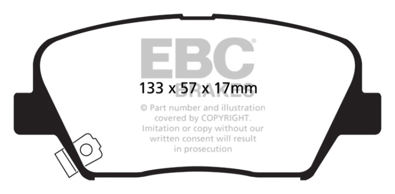 EBC 12+ Hyundai Azera 3.3 Greenstuff Front Brake Pads - GTR Auto