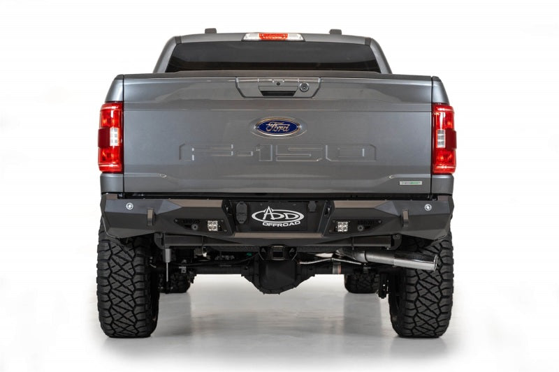 Addictive Desert Designs 2021 Ford F-150 Stealth Fighter Rear Bumper w/ Back up Sensors - GTR Auto