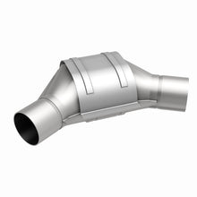 Load image into Gallery viewer, MagnaFlow Universal Catalytic Converter 2.50inch Angled Inlet/Outlet
