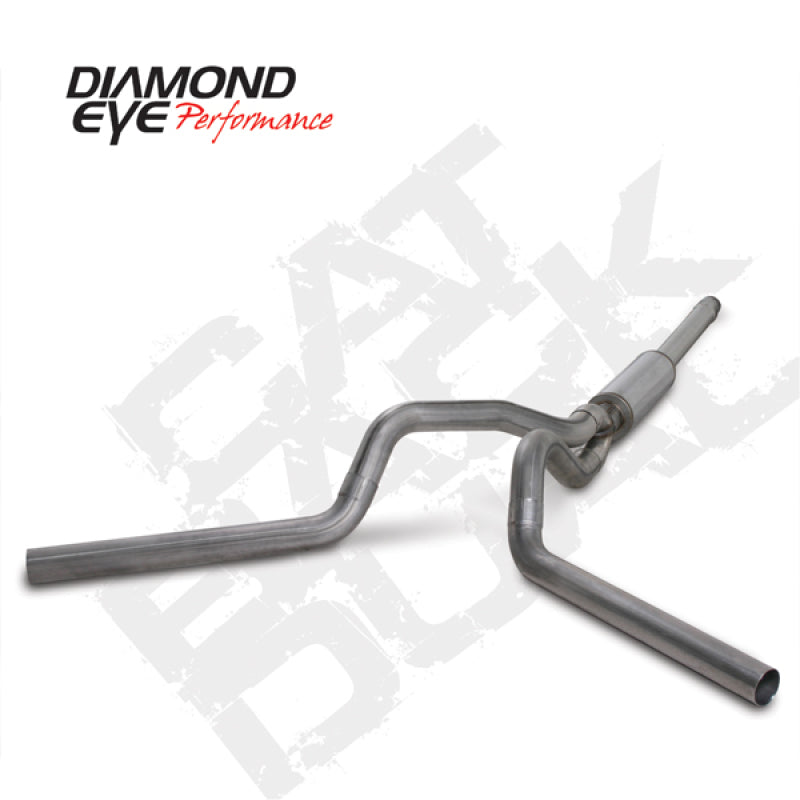 Diamond Eye KIT 4in Catback DUAL SS: 94-97 FORD 7.3L F250/F350 PWRSTROKE - GTR Auto